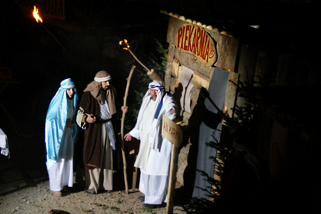 Opowieść o Bożym Narodzeniu, inscenizacja przygotowana przez wspólnotę Cenacolo